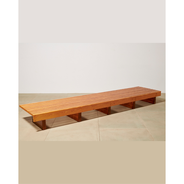 "Versant Sud" Long Bench by Charlotte Perriand, 1968