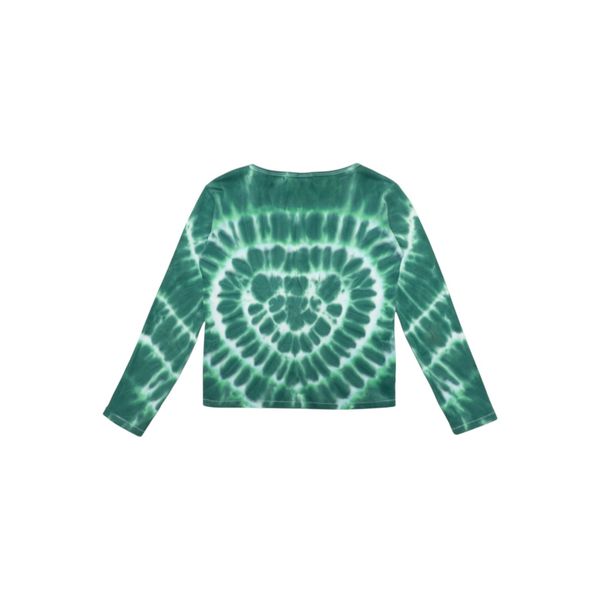 Réalisation Green Tie Dye Heart Shirt