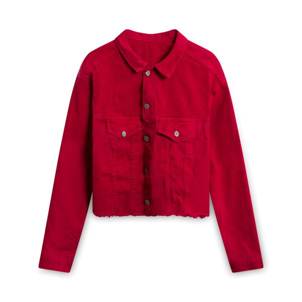 Brandy Melville John Galt Denim Jacket - Red