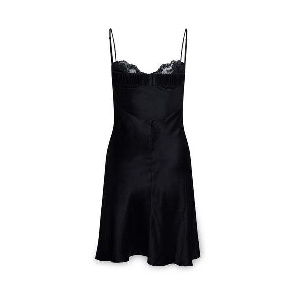 Underwire Slip Dress in Noir