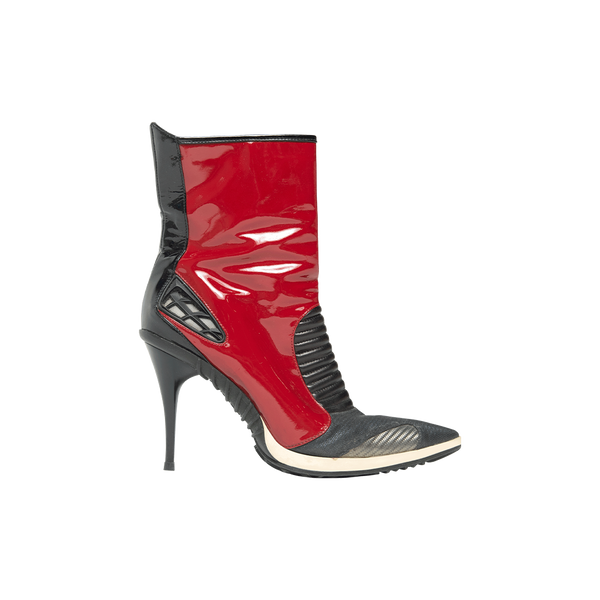 Casadei Red Patent Leather Boots