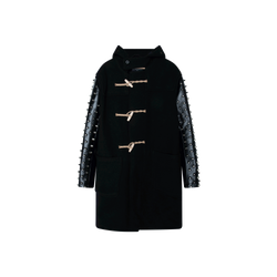 ジャケット・アウター Junya Watanabe x Glover All Duffle Coat Gloverall x Junya Watanabe Black Monty Studded Duffle Coat by Nick