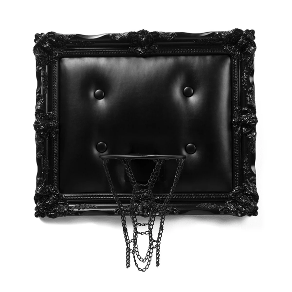 BLACK LEATHER BASKETBALL HOOP