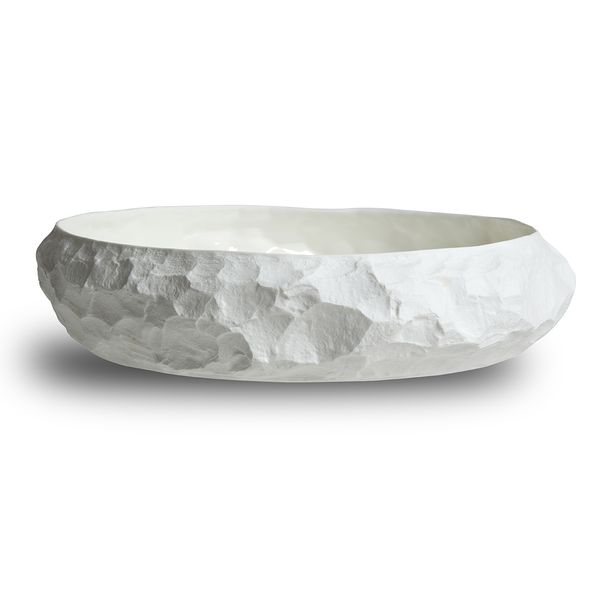 Crockery White Largest Flat Bowl