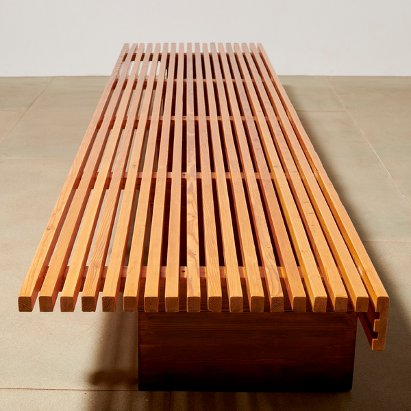"Versant Sud" Long Bench by Charlotte Perriand, 1968