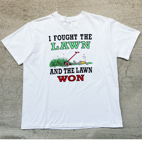 1990s I Fought The Lawn Single Stitch Tee