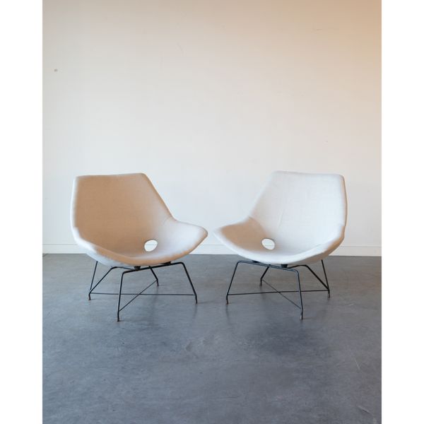 Kosmos Lounge Chairs by Augusto Bozzi for Saporiti, 1950