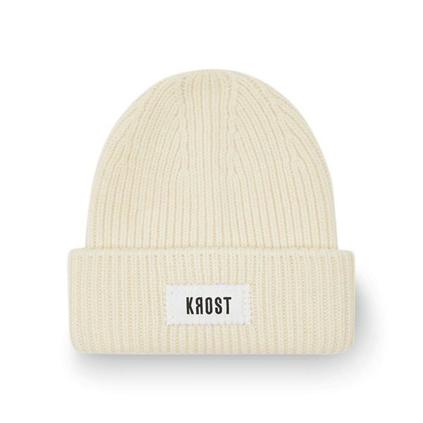 Krost Wool Knit Cream Beanie