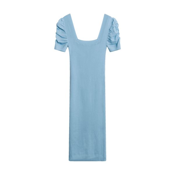 Public Habit Cindy Midi Dress in Sky Blue