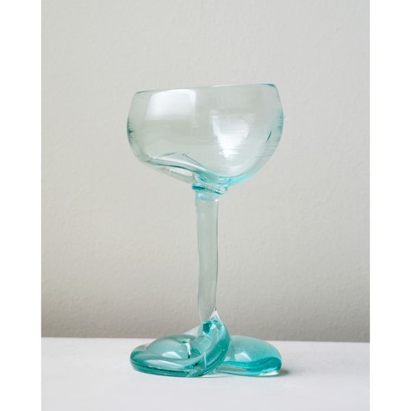 B127 - Recycled Coupe Glass in Clear