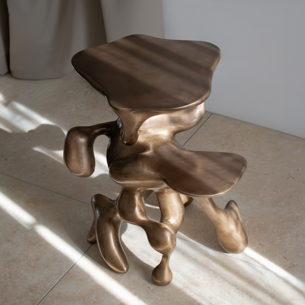 Came Uninvited - Bronze Side Table