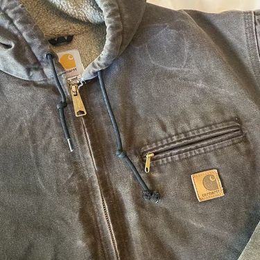 Vintage Mocha Carhartt Hooded Jacket