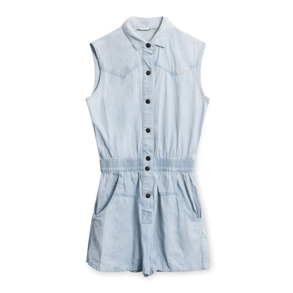 Dreams Denim Romper - Light Wash