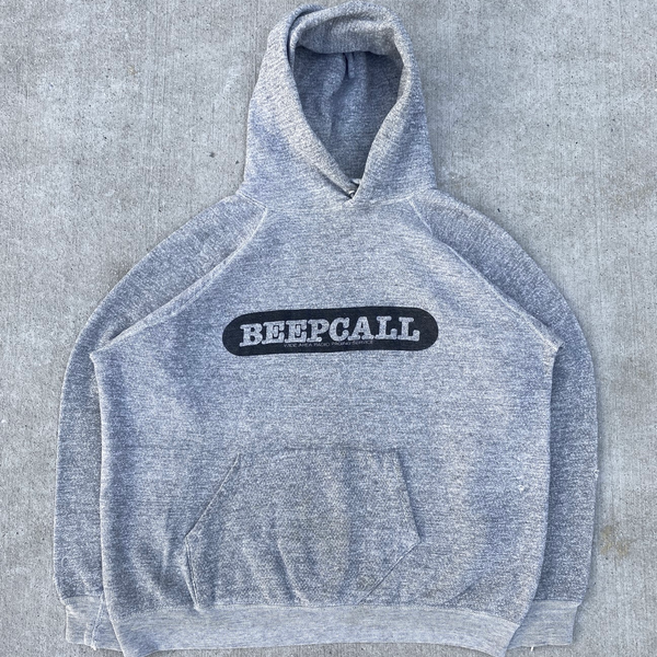 1980s Distressed "Beepcall" Tri-Blend Hoodie