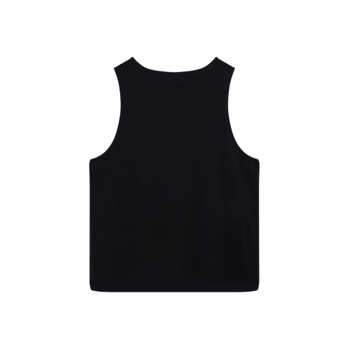 Represent Black Ribbed Tank Top