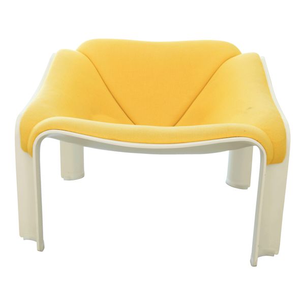 Yellow F300 Lounge Chair by Pierre Paulin