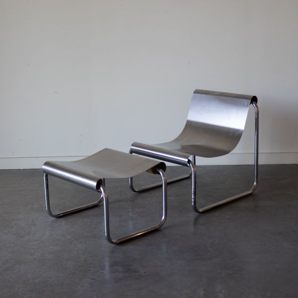 Armchair and Ottoman by Patrick Gingembre, France, 1970s