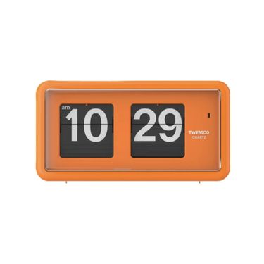 TWEMCO Orange Classic Table Flip Clock QT-30