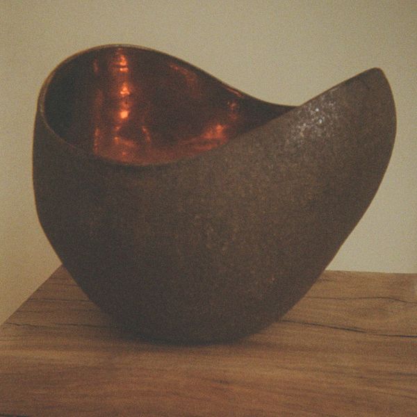Amen Amber Light Sculpture Brown