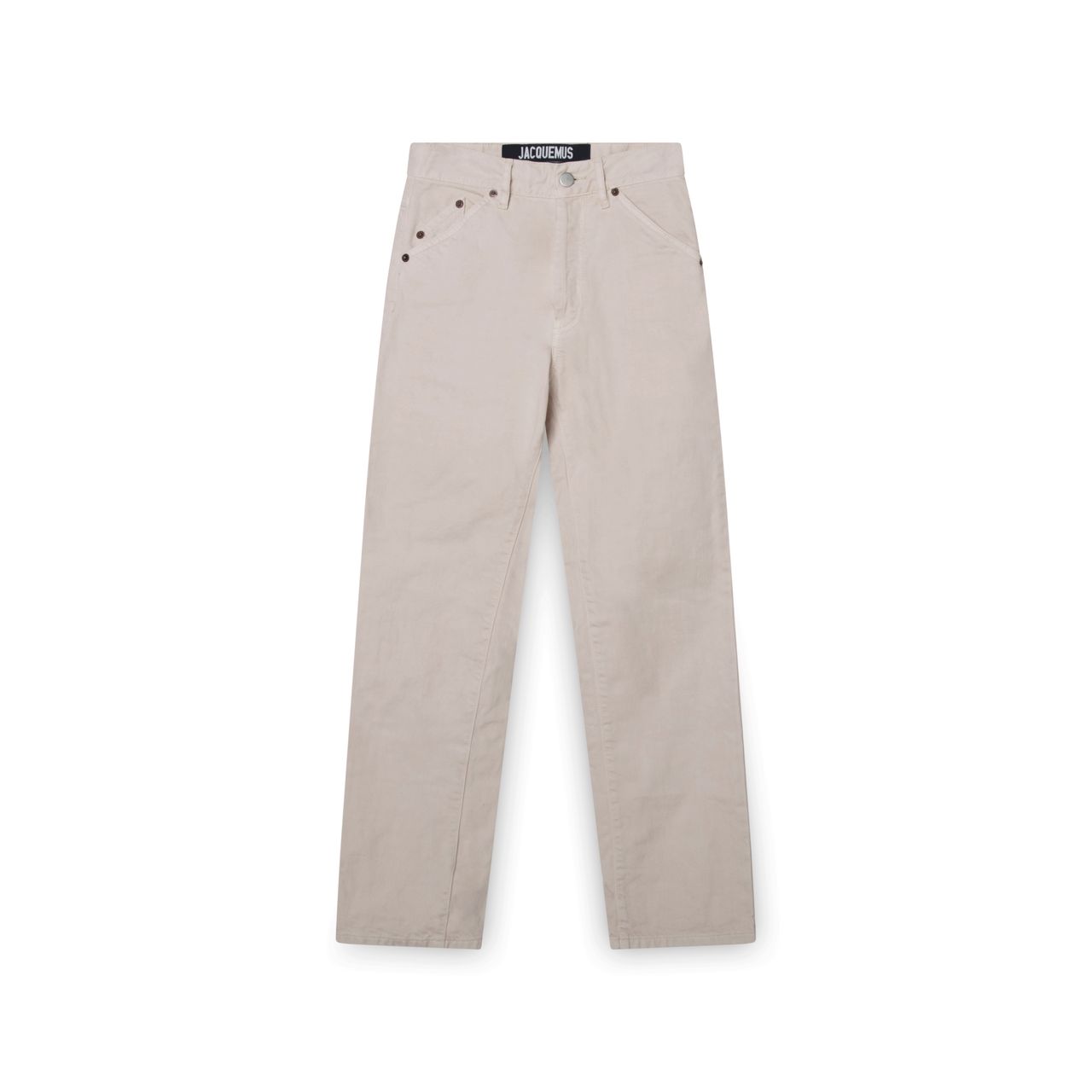 Jacquemus Beige Le Souk Jeans by Emily Oberg | Basic.Space