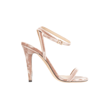 Tamara Mellon Pink Velvet Heels