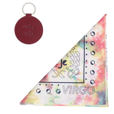 DOOZ Virgo Bandana + Keychain Set in Tie Dye