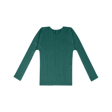 Issey Miyake Green Pleats Please Top