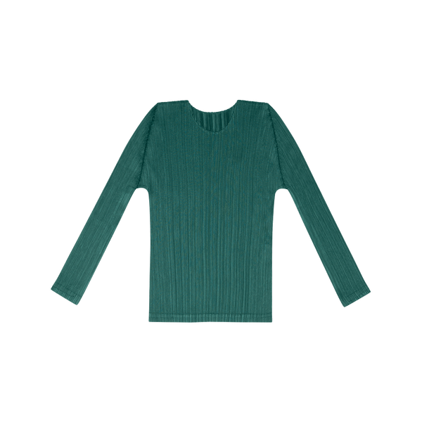 Issey Miyake Green Pleats Please Top