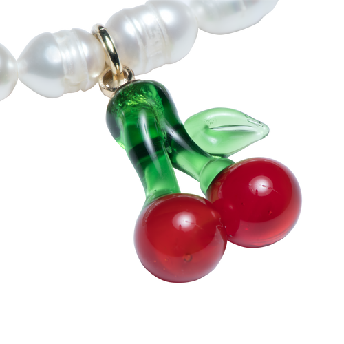 Pearls and Cherry Necklace