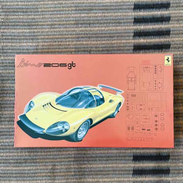 Dino Yellow Car Model Red Box