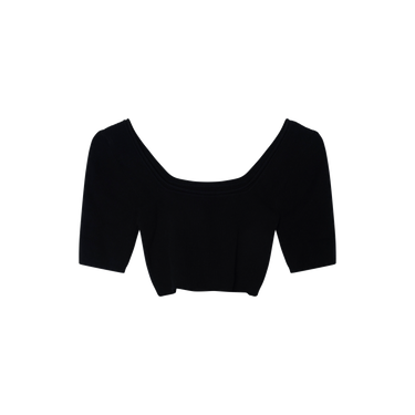 Jacquemus Black Le Haut Arancia Knit Crop Top