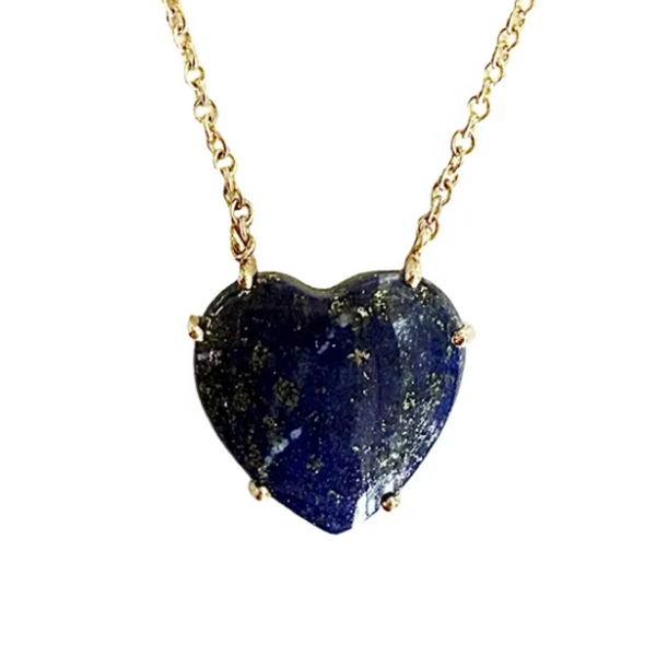 Blue Lapis Heart Necklace