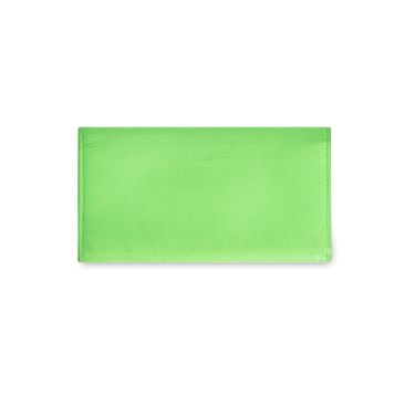 Balenciaga Neon Green Travel Wallet