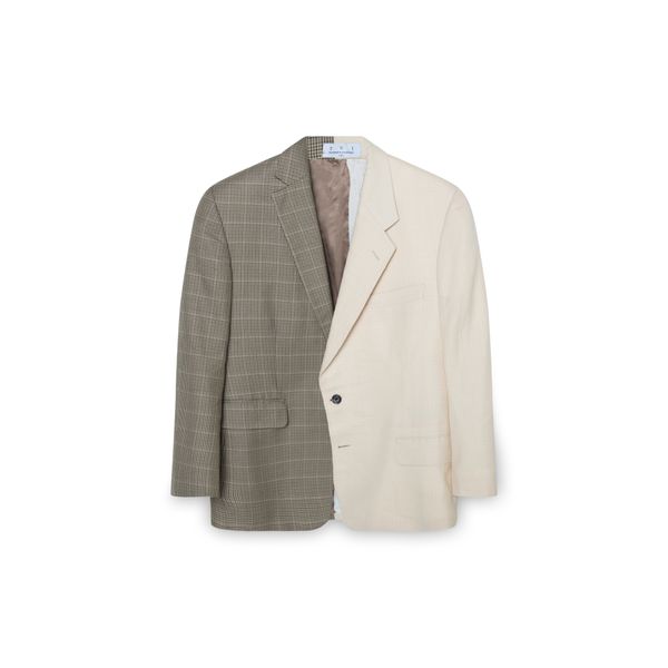 Two Way Blazer- Bone and Brown