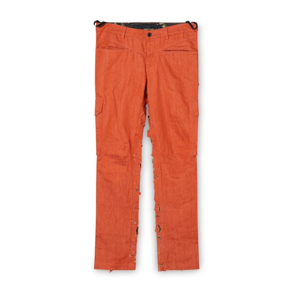 Griffin Orange Cargos with Camo Cutouts