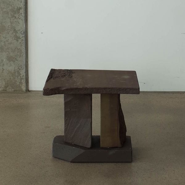 Graywacke Offcut Side Table #4 by Carsten in der Elst, 2025
