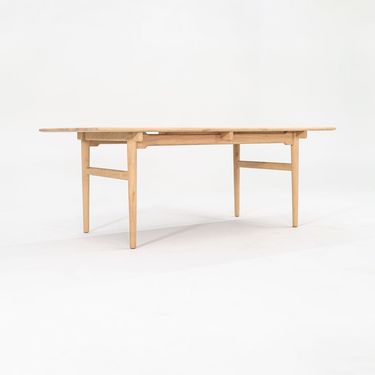 Oak Dining Table with Grey Leaves by Hans Wegner for Carl Hansen, 2022