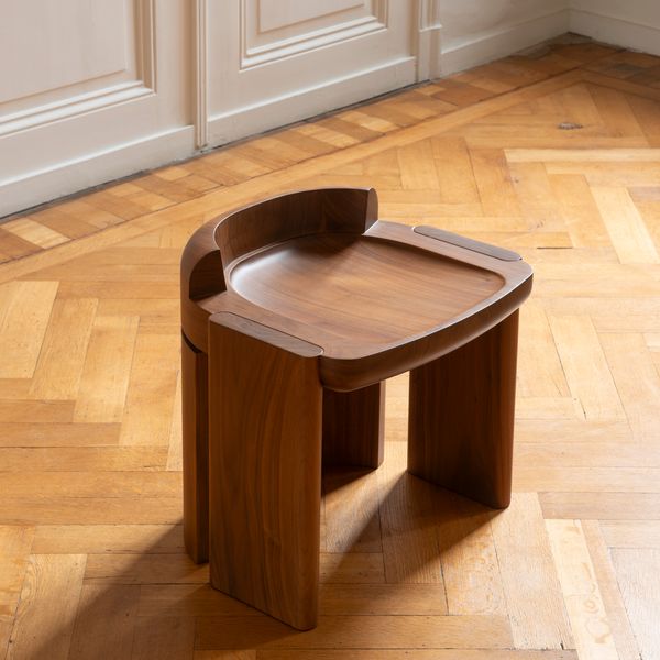 Nevers Stool (Walnut) by Don Cameron, 2022