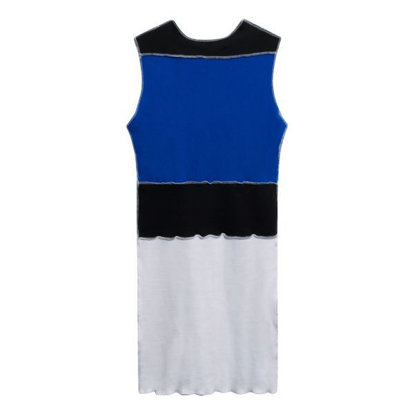 JJVintage Reworked Nike Air Sleeveless Dress in Blue/White/Black