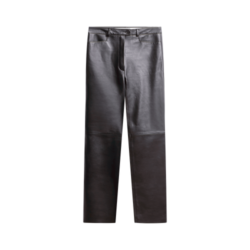 Nour Hammour Black Leather Pants