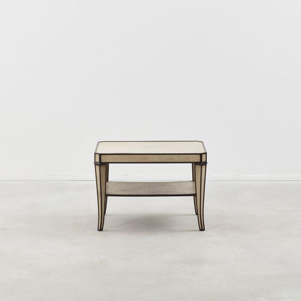 Art Deco Side Table in Faux Shagreen, France, 1920s