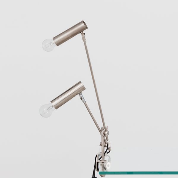 Pair of Asymmetric 1970's Clamp Lamps