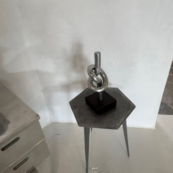 Chromed Knot Sculpture