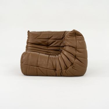 Togo Corner Seat in Kyoto Bronze Leather by Michel Ducaroy for Ligne Roset, 2023