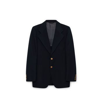 Vintage Navy Blazer with Gold Buttons