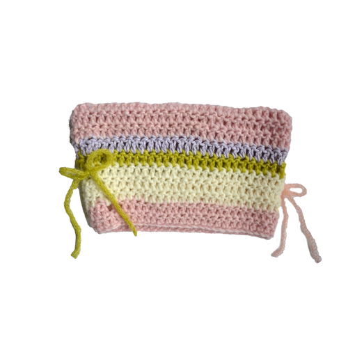 Sour Stripes Crochet Cat Beanie 