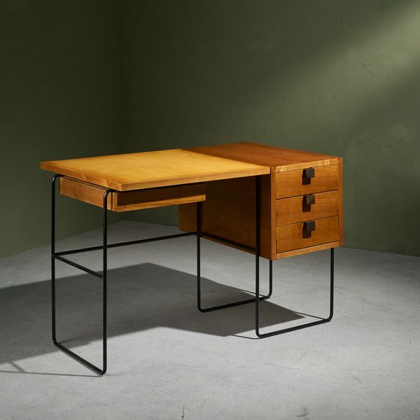 Duo-Tone Writing Desk by Taichiro Nakai for La Permanente Mobili Cantù, Italy, 1955