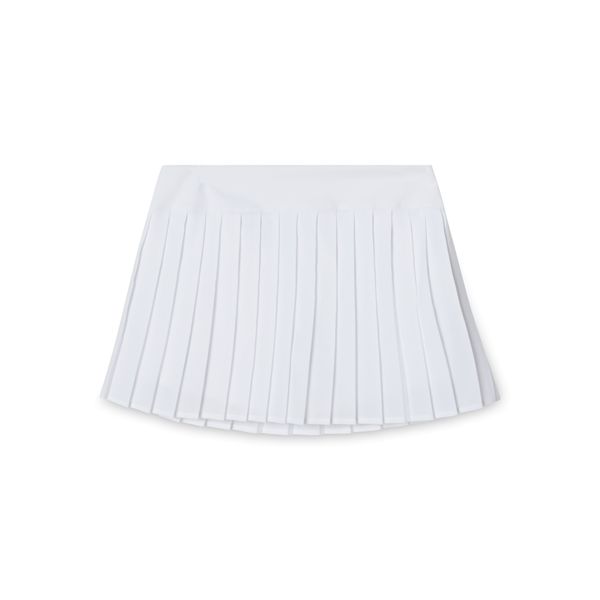 Lacoste Women's White Technical Lightweight Pleated Tennis Skirt