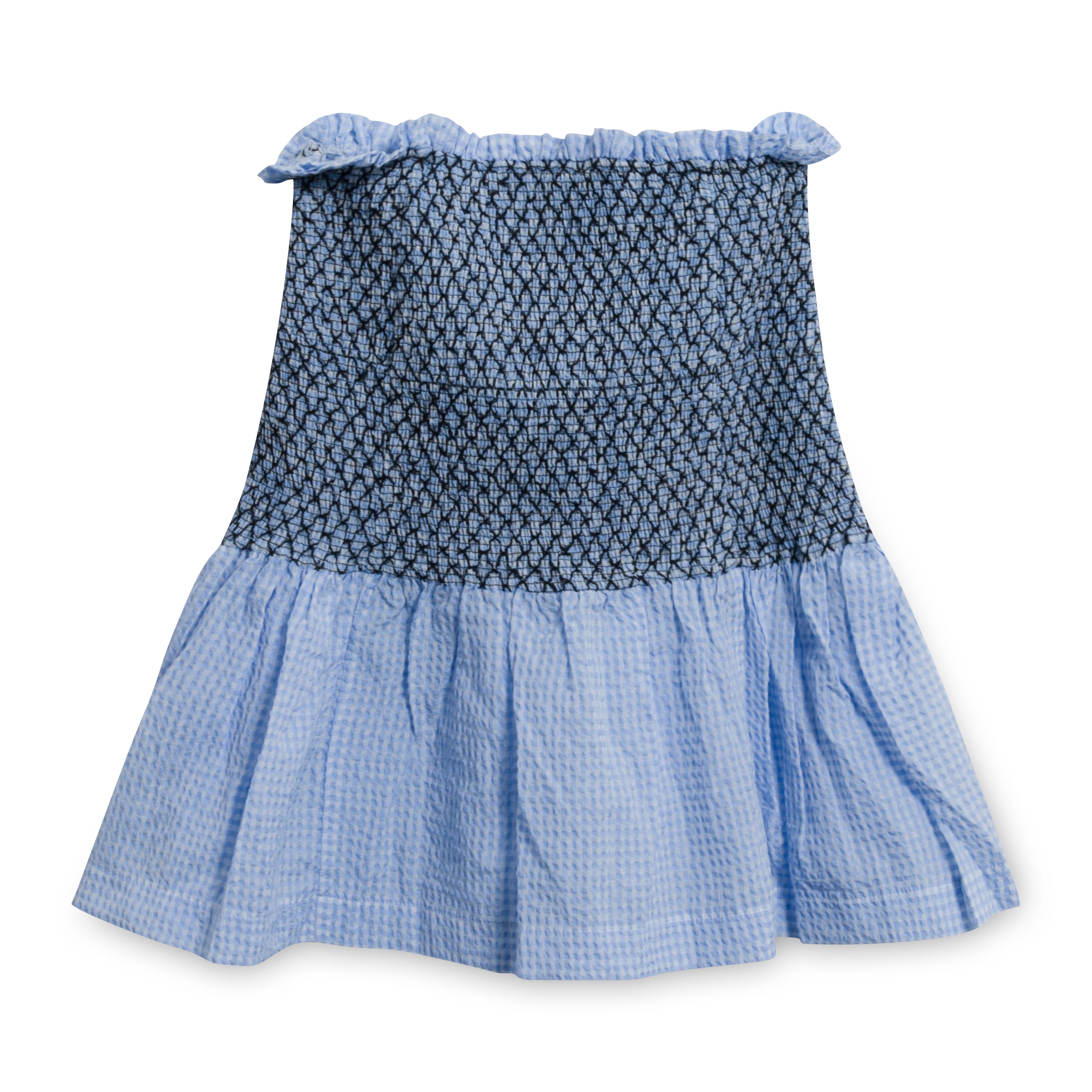 Ganni gingham skirt best sale