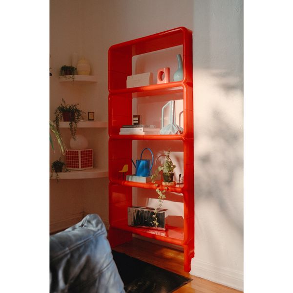 Umbo Orange Shelving Unit by Kay LeRoy Ruggles for Directional, 1970s